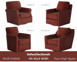 Bella Rouge Swivel and Swivel Glider Chairs (four styles available)