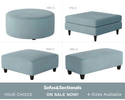 Bella Skylight Cocktail Ottomans (square - round - rectangular) your choice 