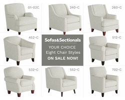 Chit Chat Domino Accent Chairs (eight styles available) Performance fabric