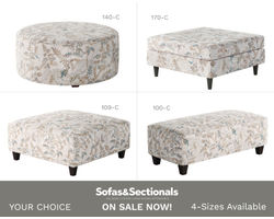 Fetty Citrus Cocktail Ottomans (square - round - rectangular) your choice