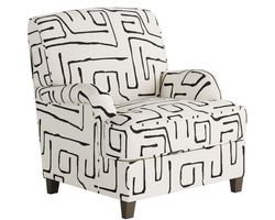 Fossil Ebony Accent Chair - 01-02-C (Performance fabric)