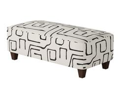 Fossil Ebony 24&quot; x 49&quot; Rectangular Cocktail Ottoman (Performance fabric)