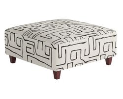 Fossil Ebony 38&quot; Square Cocktail Ottoman - 109-C (Performance fabric)