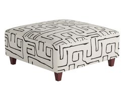 Fossil Ebony 38" Square Cocktail Ottoman - 109-C (Performance fabric)