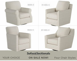 Truth of Dare Salt Swivel and Swivel Glider Chairs (four styles available) - Performance fabric