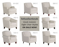 Truth or Dare Salt Accent Chairs (eight styles available) Performance fabric