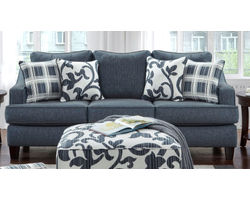 Truth or Dare Navy 89" Sofa 2330-KP (Performance fabric)