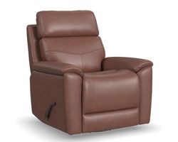 Perfect Match Refined Leather Swivel Gliding Recliner 73570 (In stock)