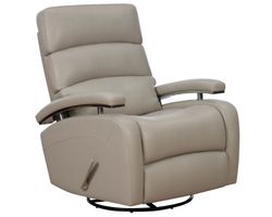 Contempo Leather Swivel Glider Recliner (Cream) In stock