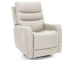 San Marco Swivel Recliner w/Power Recline, Power Head Rest &amp; Power Lumbar (Lay Flat) - Dove (In stock)