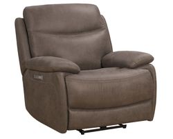  Henderson Power Recliner w/Power Head Rest & Power Lumbar (Brown) In stock