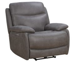 Henderson Power Recliner w/Power Head Rest & Power Lumbar (Blue Gray) In stock
