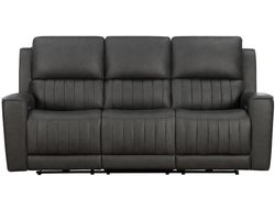 Pierce 87" Zero Gravity Power Reclining Sofa w/Power Head Rests, Power Lumbar & Drop Down Table w/2 Cup Holders (Gray) In stock