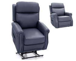 Lance Power Lift Recliner w/Power Head Rest, Power Lumbar & Heat (Ocean) 350 lbs. (In stock)
