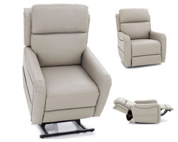 Longview Power Lift Recliner w/Power Head Rest, Power Lumbar & Heat (Dove) 350 lbs. - In stock
