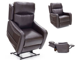Longview Power Lift Recliner w/Power Head Rest, Power Lumbar & Heat (Walnut) 350 lbs. - In stock