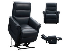  Luka Power Lift Recliner w/Power Head Rest (Blue) 350 lbs. - In stock