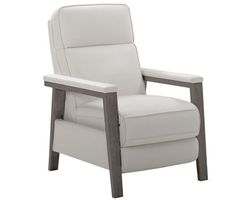 Ashland Push Thru The Arms Recliner (White) In stock