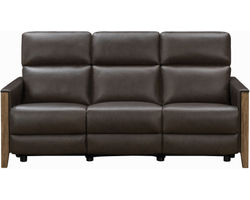 Hartman 78" Power Reclining Sofa w/Power Head Rests (Antique Walnut) In stock