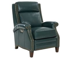 Barrett Leather Power Headrest Power Recliner (Emerald) In stock