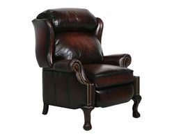 Danbury Leather Recliner (Coffee) In stock