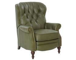 Kendall All Leather Recliner (Chive) In stock