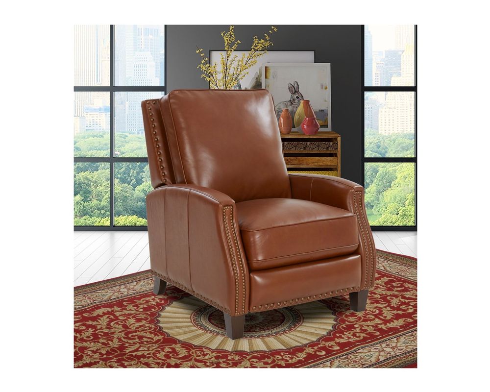 Melrose Leather Recliner (Bitters) In stock Sofas and Sectionals
