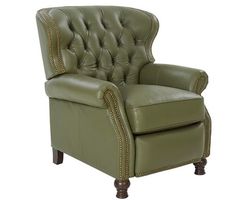 Presidential Leather Recliner (Chive) In stock