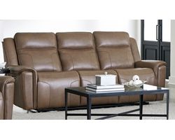 Atlantis 89&quot; Zero Gravity Power Leather Reclining Sofa Latte (In stock - Fast Shipping)