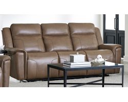Atlantis 89" Zero Gravity Power Leather Reclining Sofa Latte (In stock - Fast Shipping)