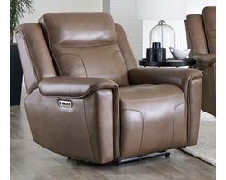 Atlantis Zero Gravity Power Leather Recliner Latte (In Stock - Fast Shipping)