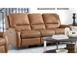 Austin 86" Power Headrest Power Reclining Leather Sofa (In stock - Fast Shipping)