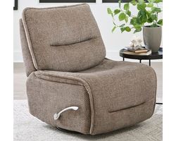 Leo Armless Glider Recliner Wheat (In stock - Fast Shipping)