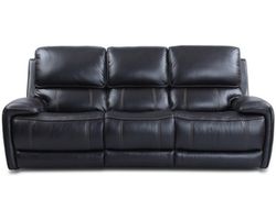 Empire Leather 87&quot; Power Headrest Power Reclining Sofa Blackberry (In stock - Fast shipping)