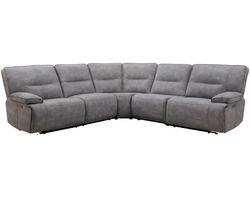 Gladiator Zero Gravity Power Headrest Power Reclining Sectional Sky (In stock - Fast shipping)