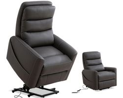 Hercules Power Lift Recliner with Articulating Headrest Haze (350 lbs.) In stock -Fast shipping