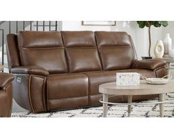 Jameson 89" Zero Gravity Power Headrest Power Reclining Leather Sofa (In stock -Fast shipping)