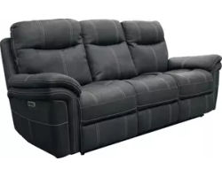 Mason 90&quot; Power Headrest Power Reclining Sofa Charcoal (In stock - Fast shipping)