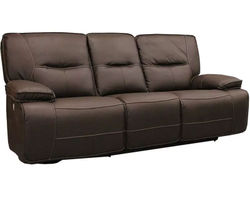 Spartacus 87" Power Headrest Power Reclining Sofa Chocolate (In stock - Fast shipping)