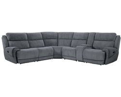 Spencer Power Headrest Power Reclining Sectional Graphite (In stock - Fast shipping)