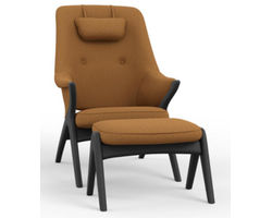 Bravo Chair and Ottoman Gold (In stock - Fast shipping)