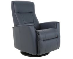 Harstad Swivel Glider Power Relaxer Recliner Navy (In stock - Fast shipping)