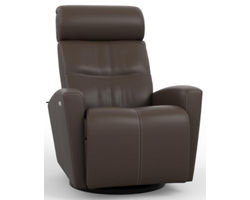 Milan Swivel Glider Power Headrest Power Recliner Brown (In stock - Fast Shipping)