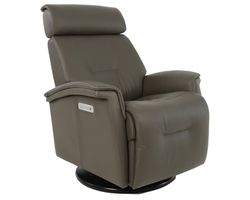 Rome Power Headrest - Lumbar - Recline Swivel Glider Recliner Graphite (In stock - Fast shipping)