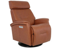 Rome Power Headrest - Lumbar - Recline Swivel Glider Recliner Whiskey (In stock - Fast shipping)