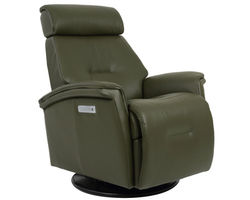 Rome Power Headrest - Lumbar - Recline Swivel Glider Recliner Olive (In stock - Fast shipping)