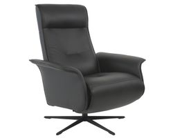 Finn Cordless Dual Power Recliner Grey (2 Sizes) In Stock - Fast shipping 