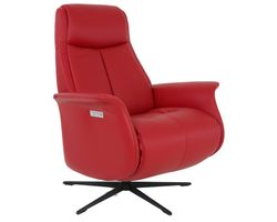 Jakob Cordless Dual Power Recliner Chili (2 Sizes) In stock - Fast shipping
