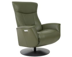 Oskar Cordless Dual Power Recliner Martini Olive (2 Sizes) In stock - Fast shipping