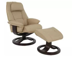 Admiral R Swivel Recliner and Ottoman Latte - 2 Sizes (In stock - Free Shipping)